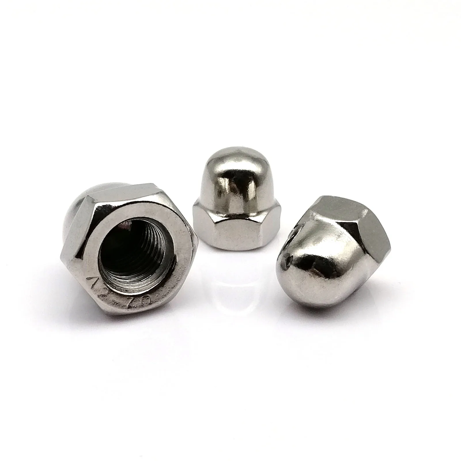 Screw Covers Nut Screw Covers 1/2/10/50pcs M3 M4 M5 M6 M8 M10 M12 M14 M16 304 A2-70 Stainless Steel Hex Hexagon Decorative Cover Semicircle Dome Cap Acorn Nut