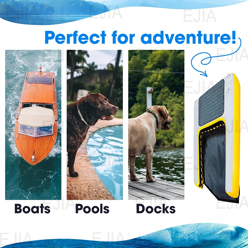 Hot Sale Pup Plank Inflatable Floating Platform for Pet Dog ,Portable Inflatable Pontoons Dog Water Ramps for Pool,Boats,Lake