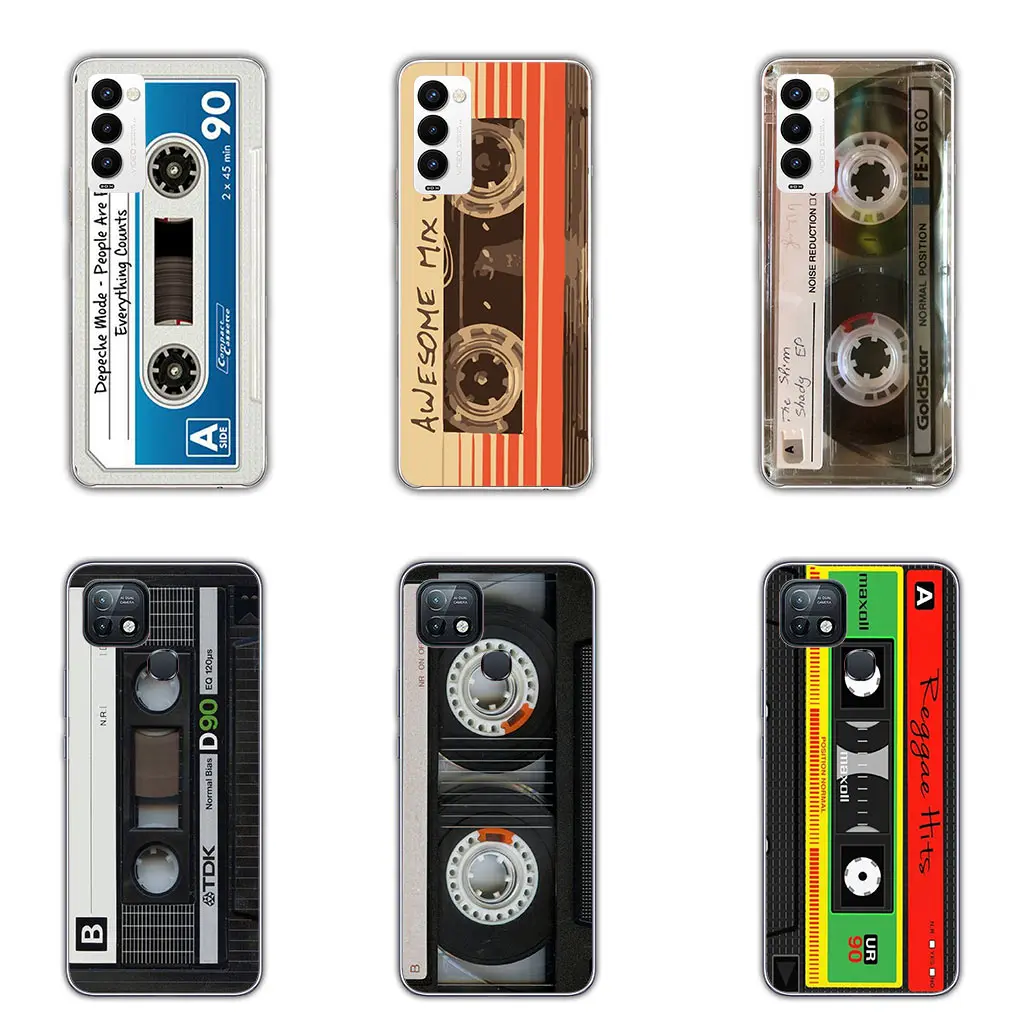Vintage Cassette Tape Design Phone Case – Soft, Protective Casing