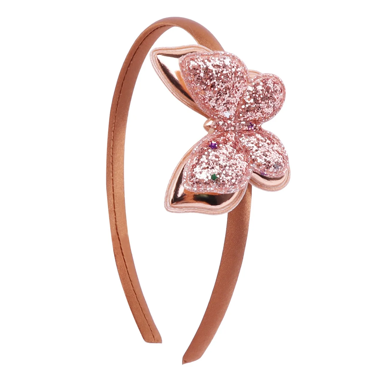 1-teiliges Glitzer-Schmetterlings-Stirnband-Set für Kinder, farbenfroher glitzernder Haarschmuck, niedliche Haarbänder für Mädchenpartys und den Alltag – Detail 5