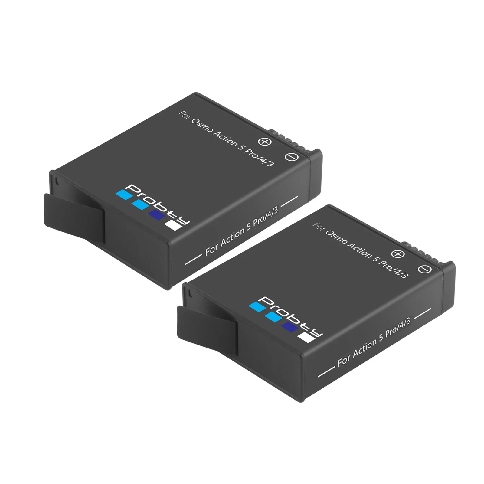 Lot de batteries rechargeables pour caméra action 360° Ultra HD avec chargeur.