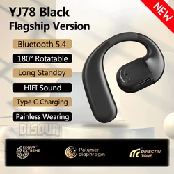 Bluetooth 5.4 Wireless Business Earphone with HD Mic and HiFi Stereo Sound (Black (New))