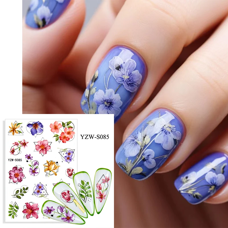 

Nail Sticker Flower Heart 3D Nail Art Sticker Cute Rose Decorative Nail Enhancement Accessories