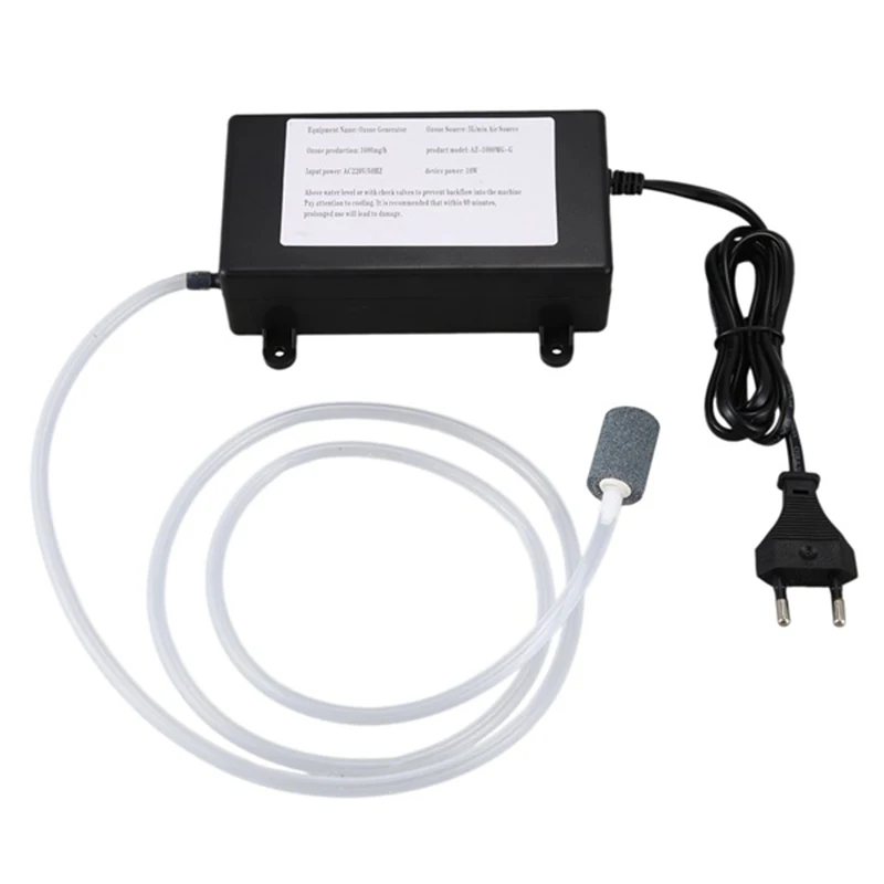 220V 1000Mg Portable Ozone Generator Ozonizer Air Purifier Cleaner Treatment Fruit Vegetable Cleaning Purifier EU Plug