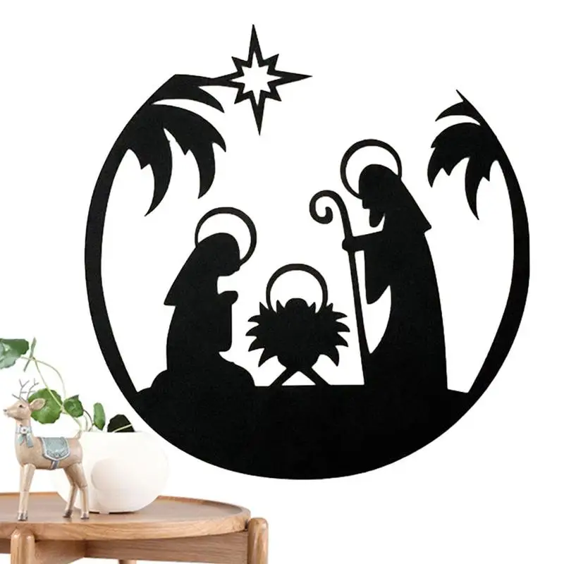 

Набор для украшения в виде Рождества Христова, металлический декор в рустикальном стиле, эстетическое украшение для гостиной, спальни, кабинета