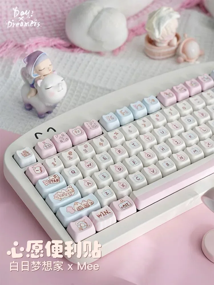 

Customized keycaps Gift Cute Cat 142 Keys New MAO Keycaps Square Thermal Sublimation Mechanical Keyboard 2.25 U 2.75U for Alice