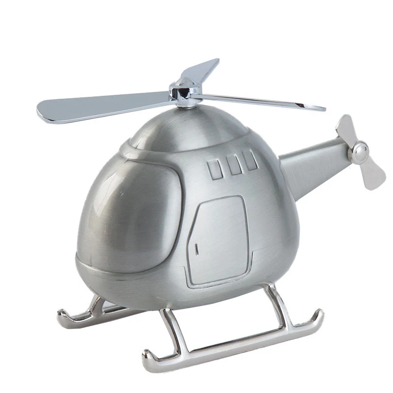 Piggy Bank Helicopter For Kids Boys Gilrs Children Desktop Ornament Children Fun Toy Air Plane Shaped Coin Bank Saver