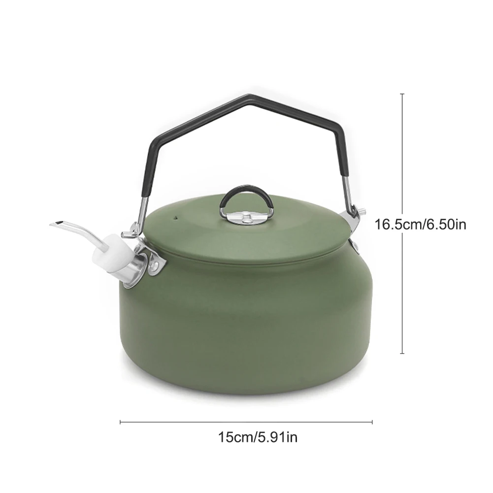 1L Outdoor Kettle Stainless Steel Cooking pot Tea Kettle Camping hiking  picnic - AliExpress