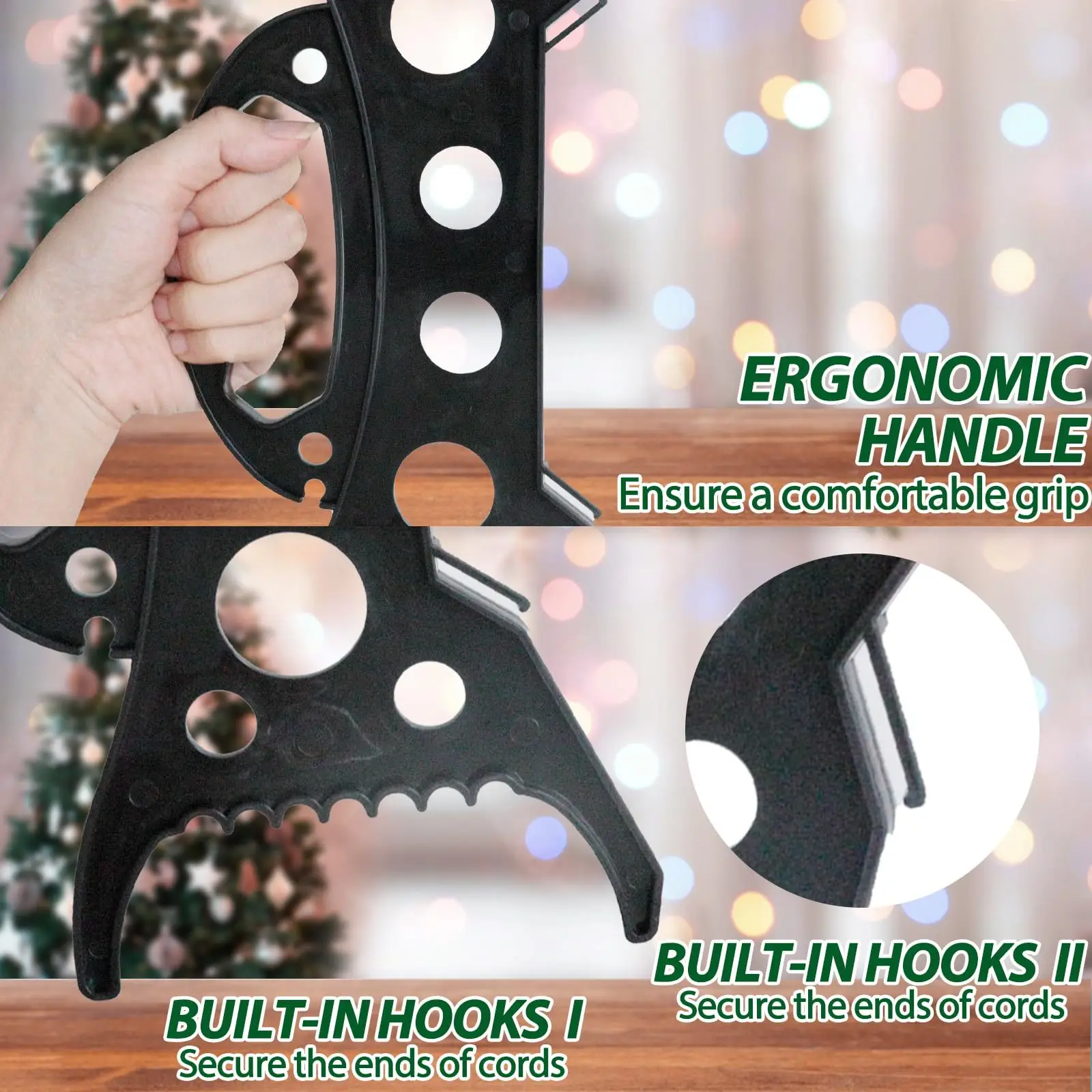 Extension Cord Holder Wind Up Cord Storage Reel Extension Lights Organizer Cables Storage Rack For Christmas Tree Light