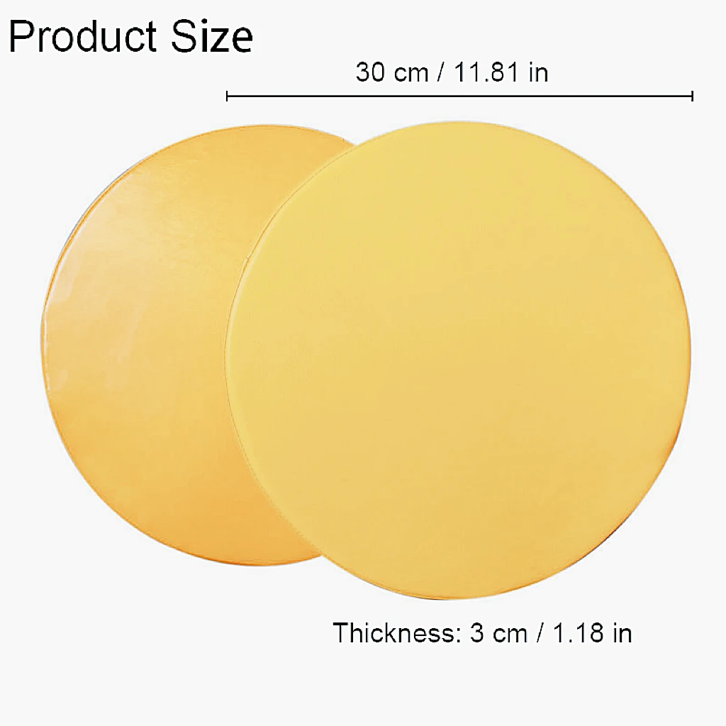30cm Memory Foam Seat Cushion Waterproof Anti-Slip Soft Solid Round Floor Seat For Outdoor Bistro Stool Patio Home Dining 방석 5