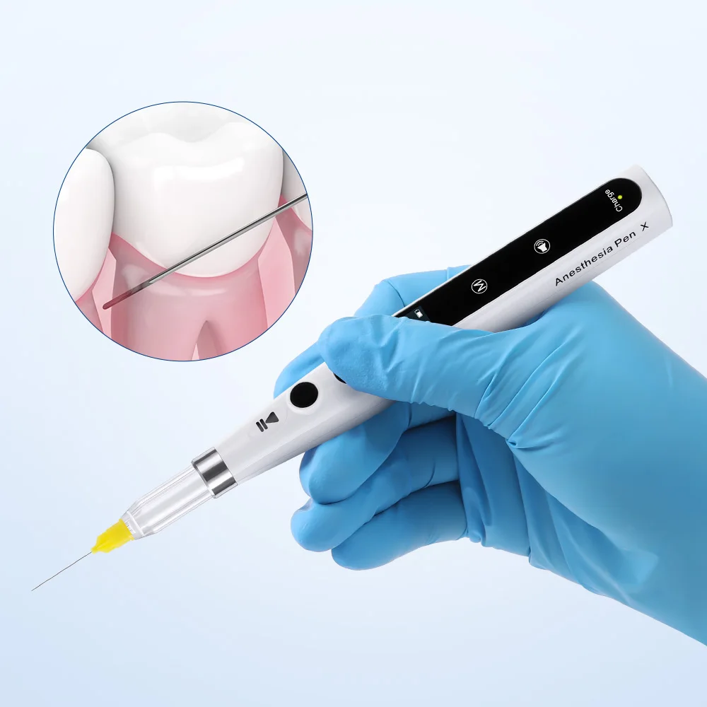 Dispositivo dental azdent da anestesia para o dentista, profissional, indolor, oral, local