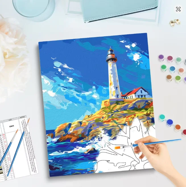 Van Gogh Starry Sky Cat Paint by Numbers Canvas Kit - Relaxing Hobby & Home Decor Gift
