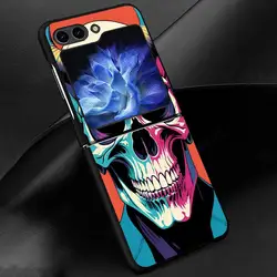 Skeleton Cool Flip Phone Protective Case - Stylish Back Cover for Galaxy Z Flip 5G (Mix01)