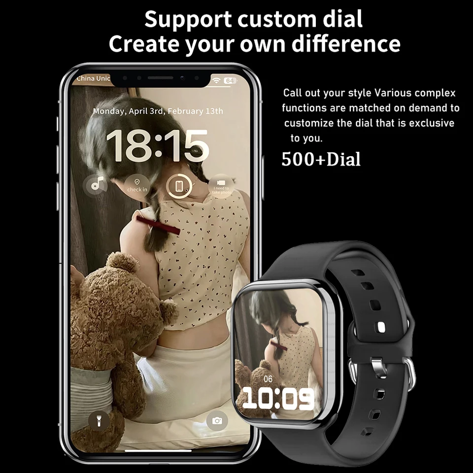 True AMOLED 2.05 ��ġ HD ��ũ�� ����Ʈ ��ġ ������ �ø��� 8 Ŀ���� ���̾� 500 + ���� ���� ������ ����Ʈ��ġ, ���� ��ġ IW9 IW8