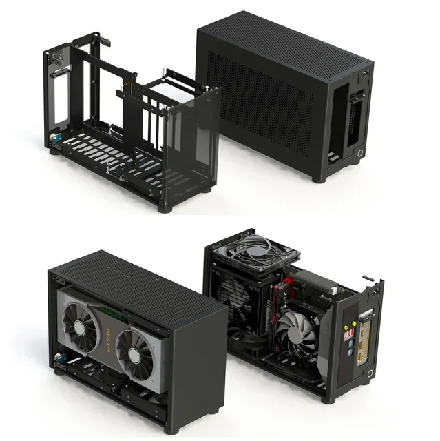 ZS-A4 Modular Itx Computer Case Version V3.2 8.4L Volume All