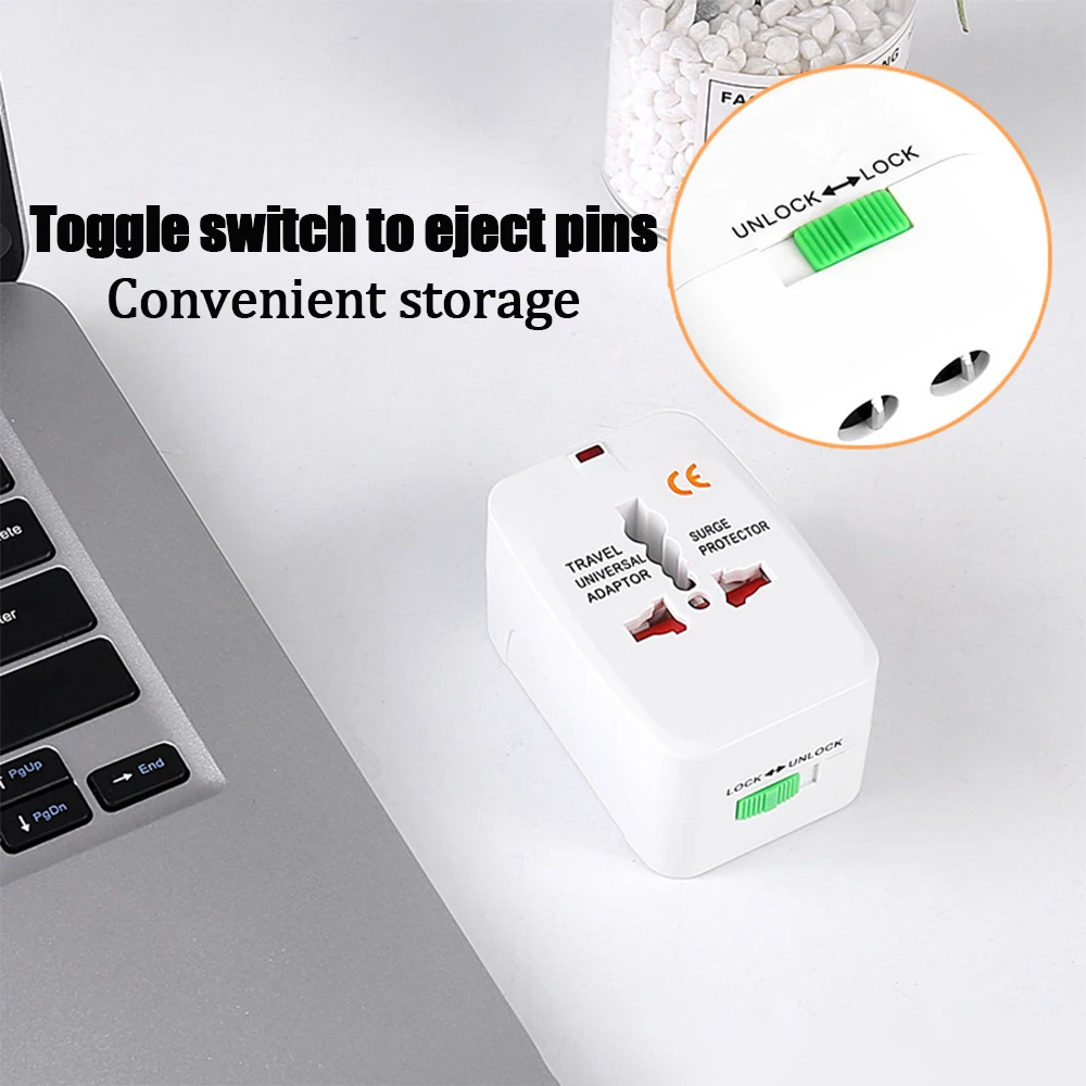 Plug Adapter EU Plug Adapter Power Plug Adapter EU Socket Converter Plug Converter Power Adapter Universal Travel EU AU US Plug Adapter Compatible Solve Charging Specifications AC Power Adaptor Convertor Plug Socket