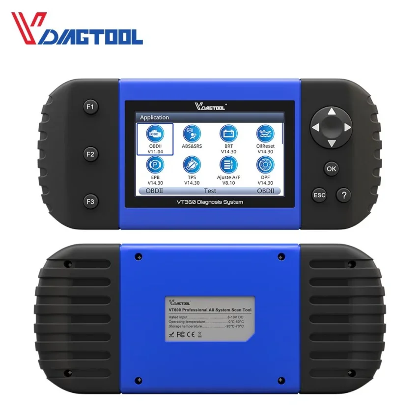 VDIAGTOOL VT600 OBD2 자동차 스캐너 도구 엔진 Vt600E 인젝터 코딩 OBDII 자동차 진단기