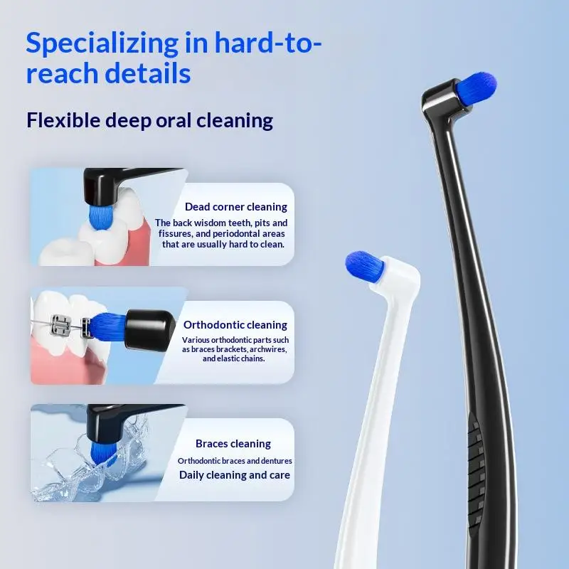 Small Head Single Bundle Interdental Brush Teeth Cleaning Toothbrush Deep Oral Cleaning Soft Bristle Colorful Small Head Brush