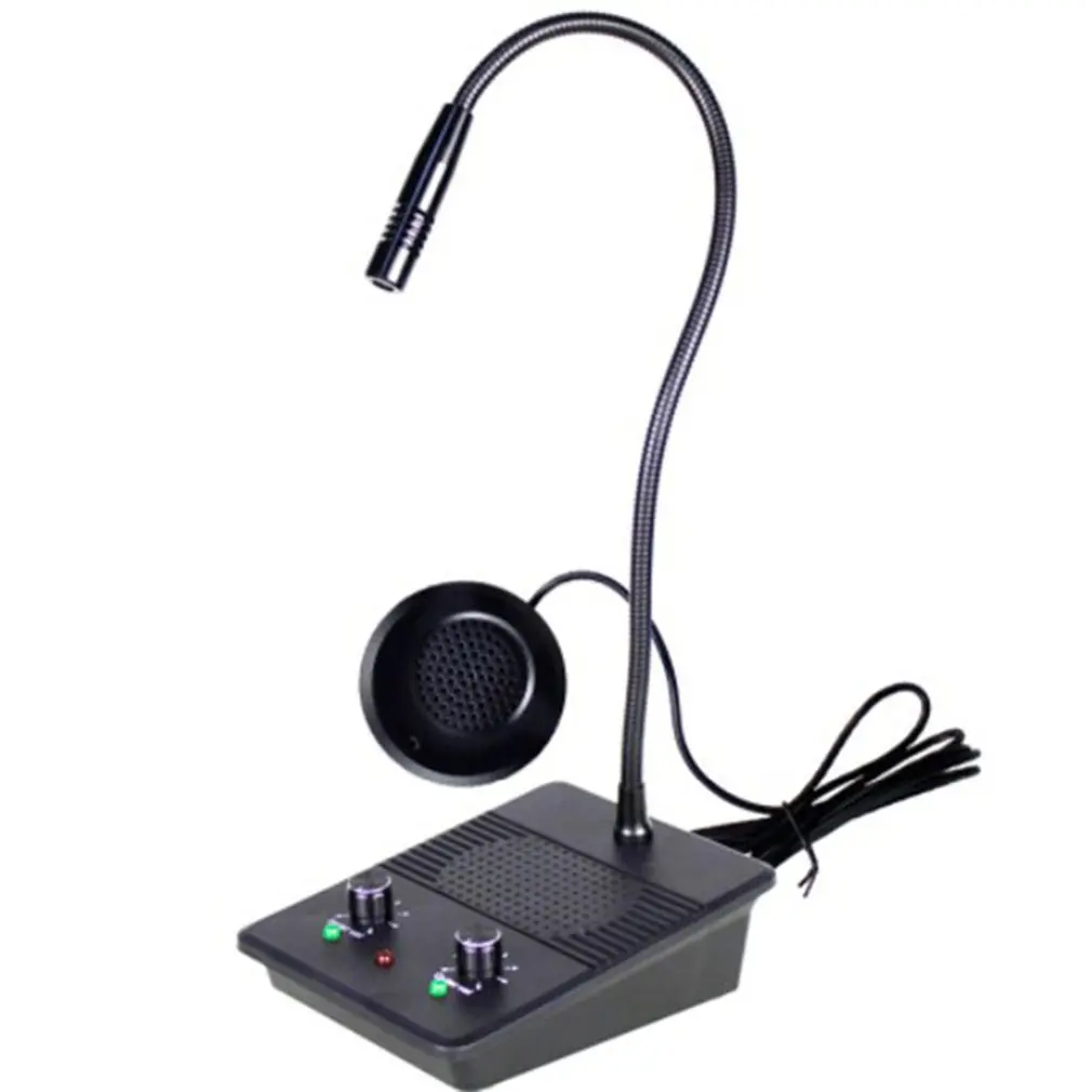 

Bank Intercom System Two-way Window Intercom Loudspeaker Pharmacy Bank Intercom With High Clear Loudspeaker