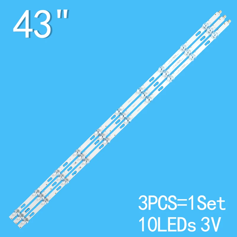 LED backlight strip For UE43AU7170UXZT UN43TU7000FXZA HRS-H535-0430000-0310-3030-12.5 CY-BA043HGHR4V