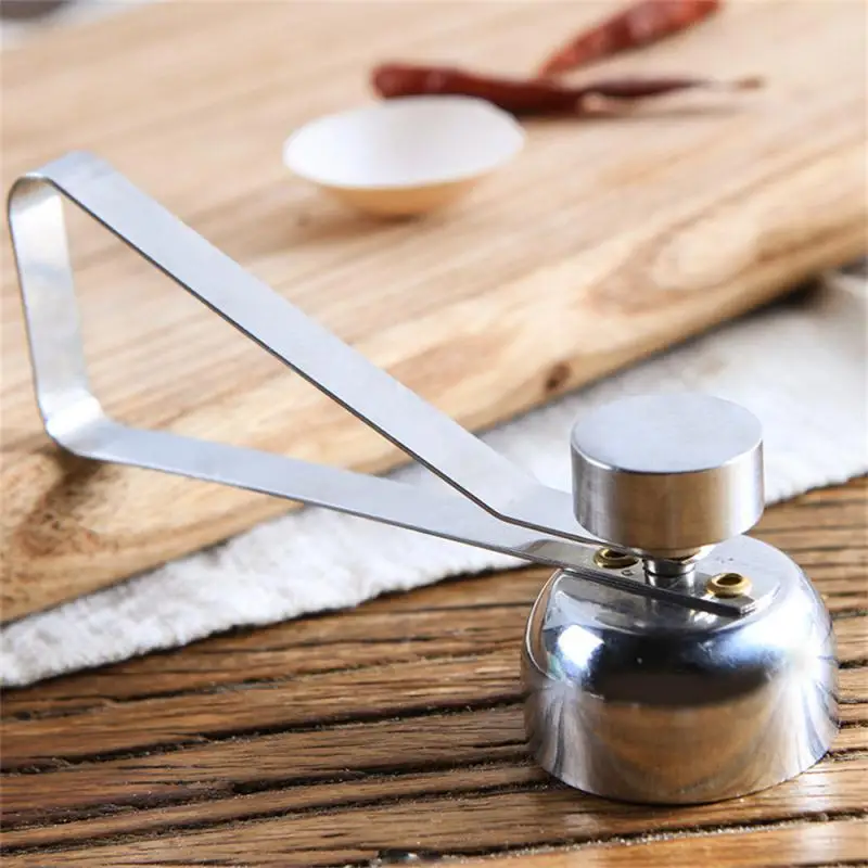 Creative Egg Shell Opener Raw Egg Boiled Topper Cutter Kitchen Tool Stainless Steel Shell Opener Spring 1PCS egg shell opener,egg opener