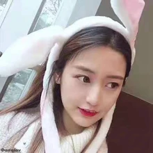 

Rabbit Hat With Moving Ears Bunny Hat Ears Warm Plush Sweet Cute Airbag Cap Winter Earflap Airbag Cap for Kids Gift Headwear