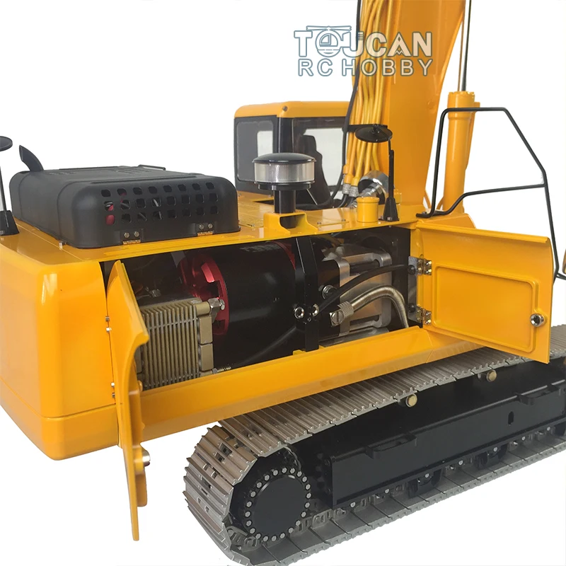 KIT LESU PC360 RC Hydraulic Excavator 1/14 Radio Control CNC Metal Digger Truck Painted Kits Model with Lights Brushless Motor 5