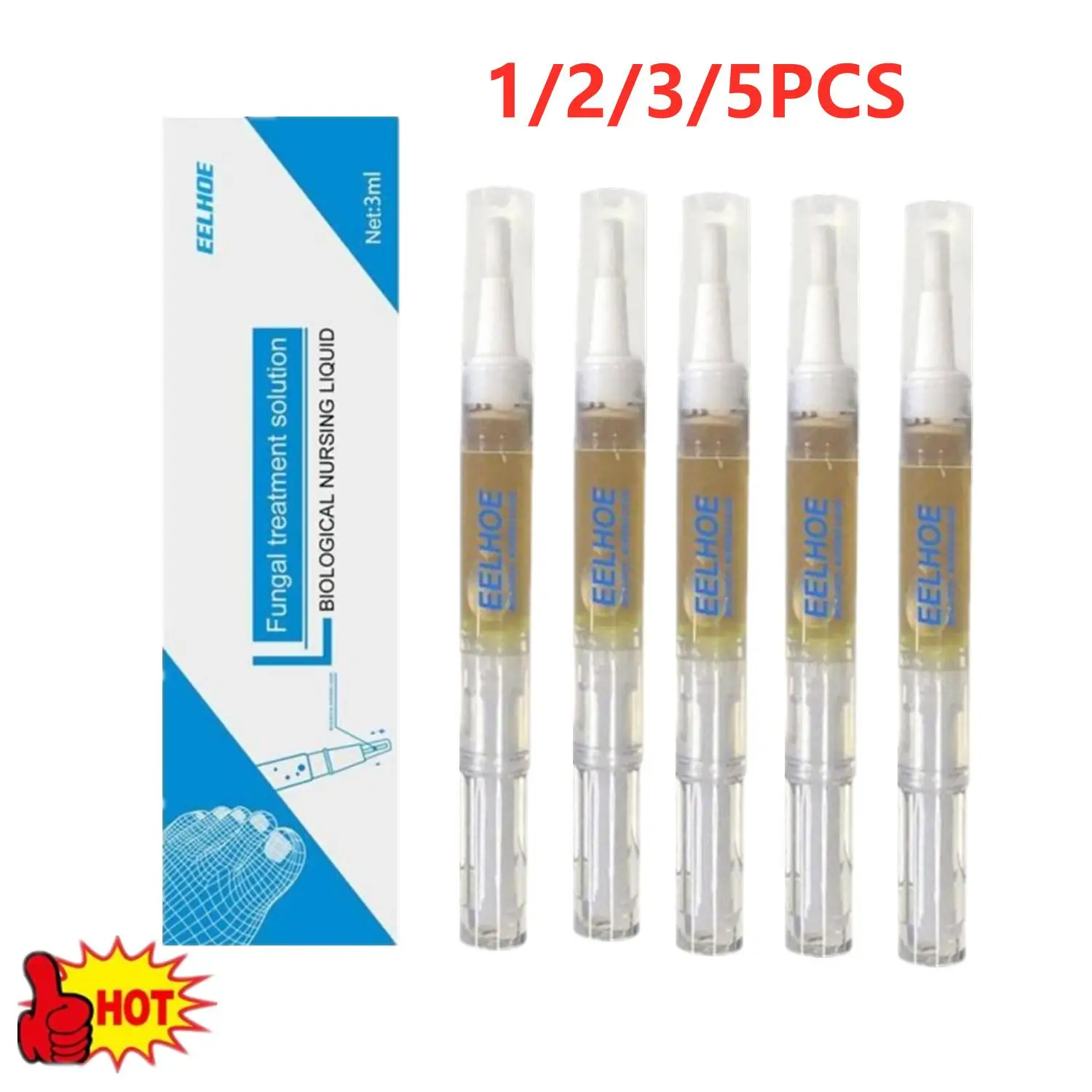 

LOT 3ml Nail Fungal Treatment Pen Anti Fungus Infection Biological Repair Solution Nutritious Oil 3ml Restores Healthy Toenails