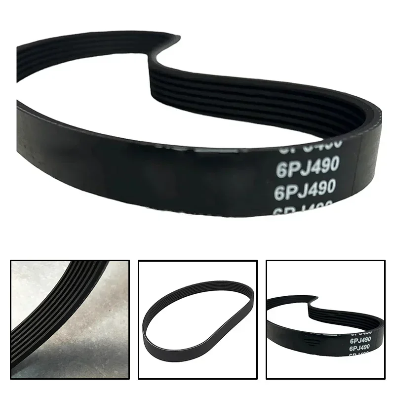 Lawn Mower Drive Belt Drive Belt 6PJ490 Quick Replacement For Qualcast Sovereign Mowers Outdoor Mowing