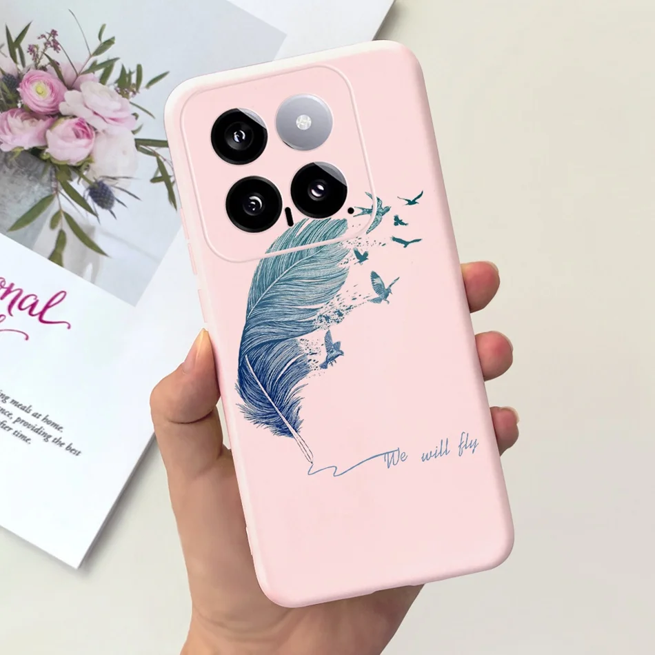 Sunflower Pattern Candy Color Soft Silicone Back Cover