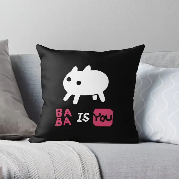 

Baba Is You Printing Throw Pillow Cover Waist Comfort Anime Cushion Throw Decor Soft Office Home Pillows not include One Side