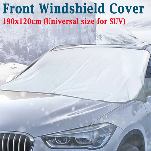 Pare-soleil avant et arrière pour voiture, pare-brise, pare-brise, pare-brise,  couverture de nuit, accessoires extérieurs automatiques, neige, glace,  fenêtre, 150x70cm - AliExpress