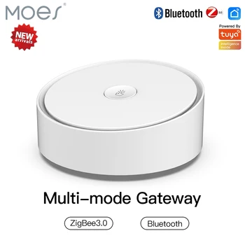 MOES-스마트 멀티 모드 게이트웨이, 직비 3.0 와이파이 블루투스 메쉬 허브, Tuya 스마트 앱으로 작동, 알렉사 구글 홈으로 음성 제어