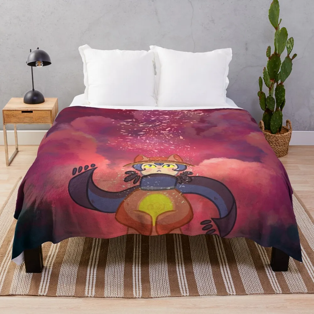 

Niko (OneShot) [OLD] Throw Blanket bed plaid fluffy blanket
