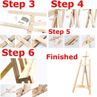 1.75M/69inch Studio Easel Wooden A-Frame Folding Pine Wood Artist Art Craft Adjustable Display Exhibition for Wedding Drawing 7