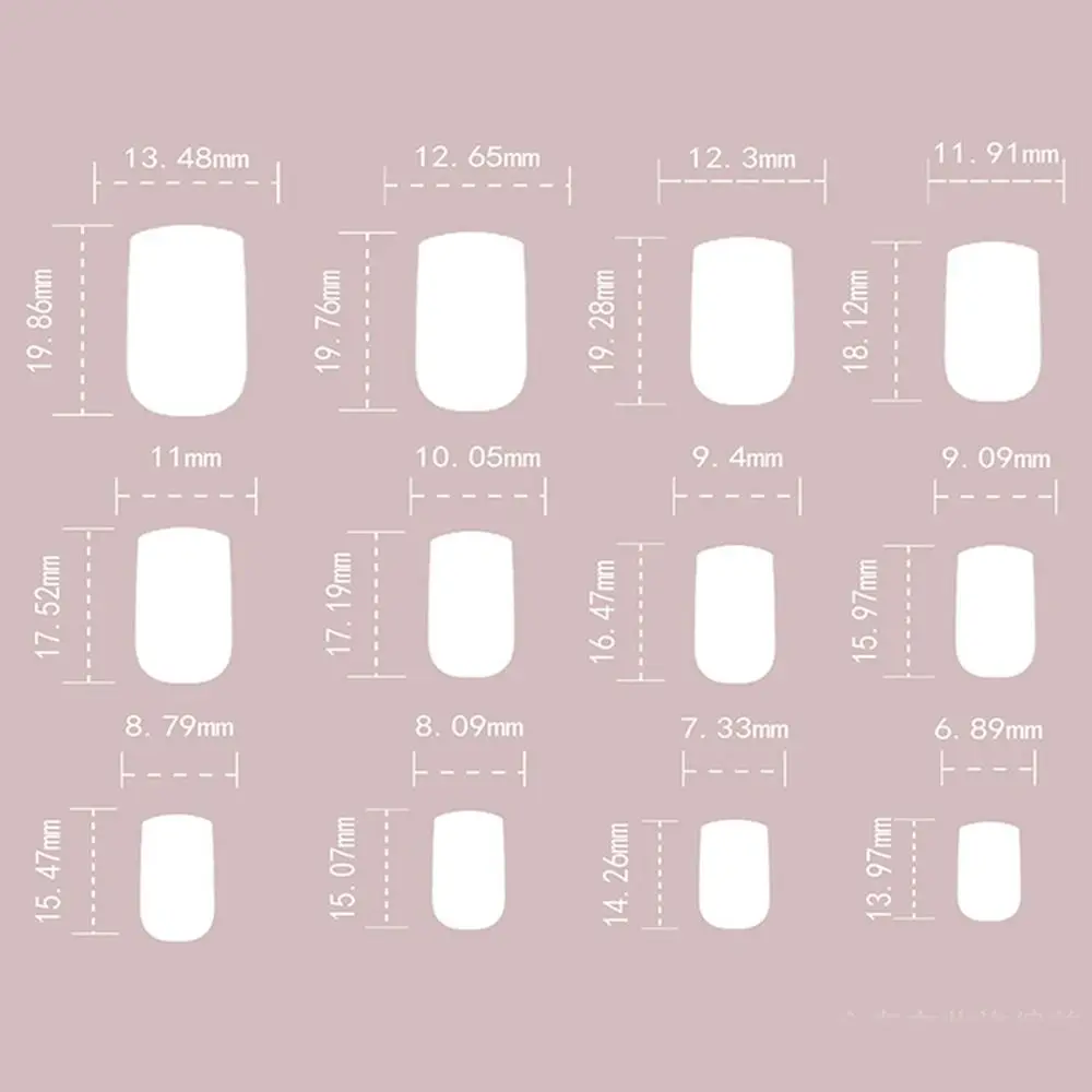 Fashion Long Square False Nails French Shining Press on Nails Cat Eye Detachable Fake Nials Women Girls