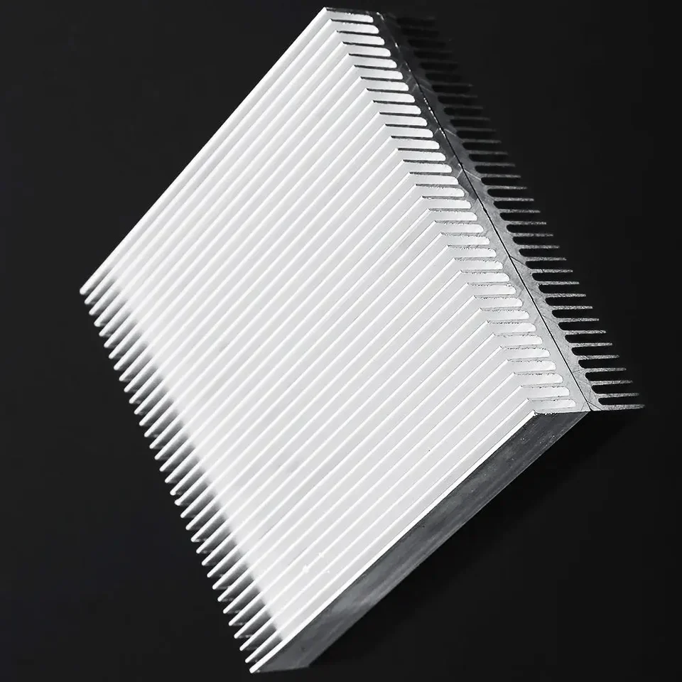 Dissipateur thermique de radiateur en aluminium pour reoidissement LED IC, reoidisseur électronique, dissipation thermique du Chipset-60x60x10,80x80x7,90x90x15mm  7