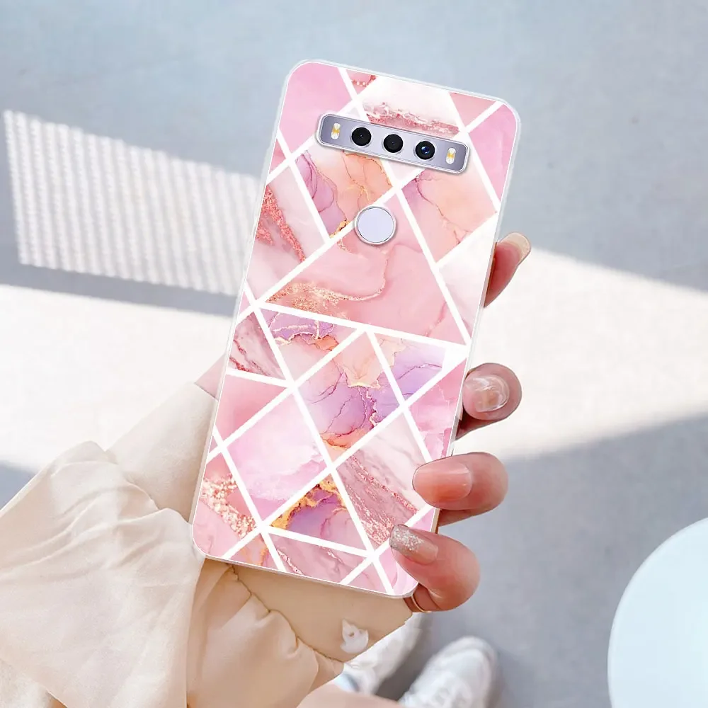 Stylish Clear Silicone Soft Shell Phone Case with Fashion Print Design