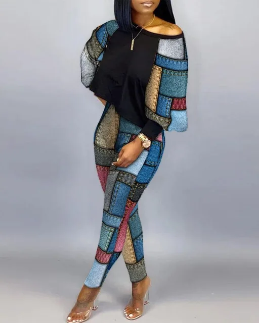 New Fashion Printing 2-piece set Suit Women 3 New Fashion Printing 2-piece set Suit Women 3