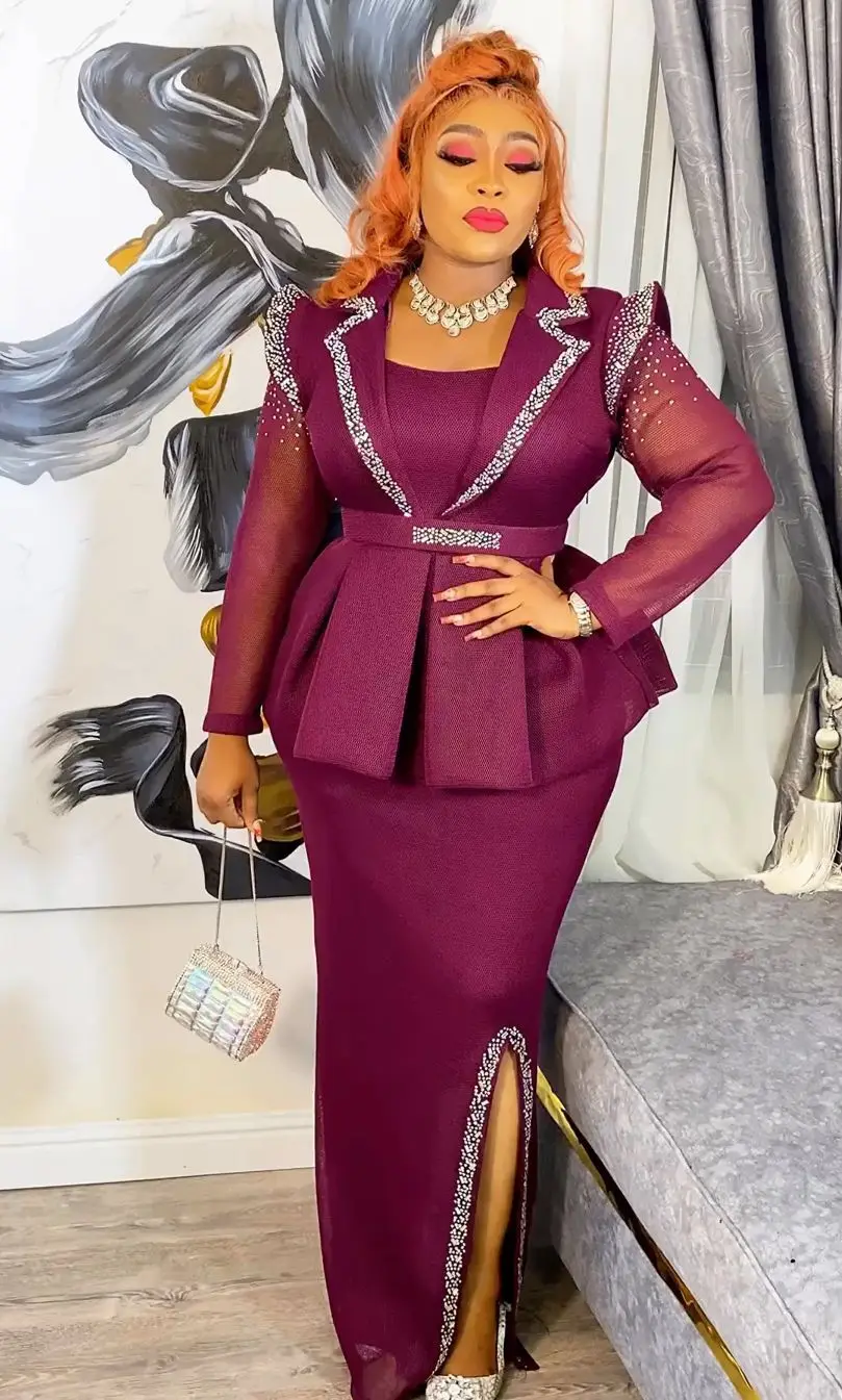 African Dresses for Women Africa Clothing Turkey Wedding Party Long Dress Dashiki Ankara Outfits Robe Plus Size