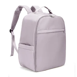 Compact Travel Backpack - Lightweight, Versatile, Carry-On with Laptop Compartment (Pink)