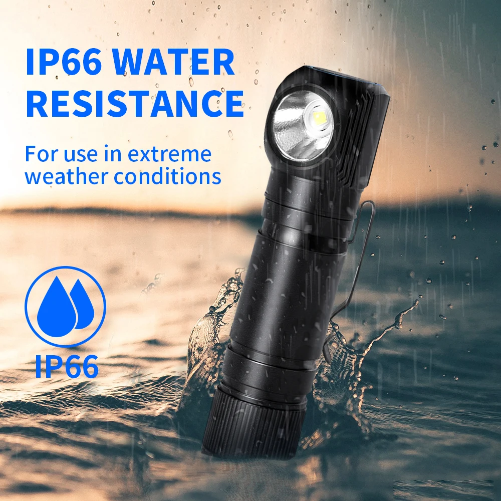 NATFIRE-工 HS50  USB C  Ʈ, 18650  LED ġ 1000lm  ׳ƽ  ۾ ķ Ʈ