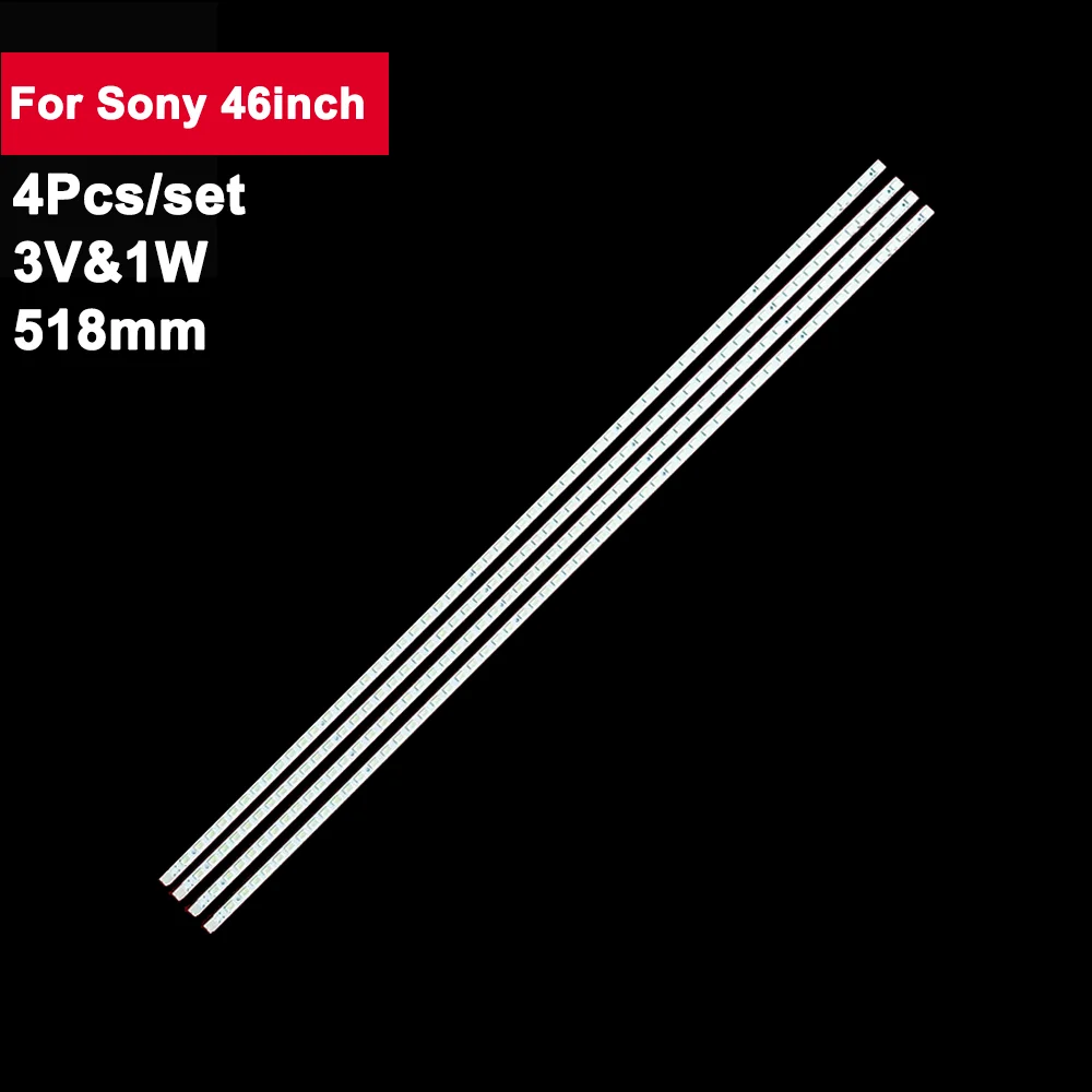 

4pcs 518mm TV LED Backlight Strip For Sony 46inch STS460A09_60LED KLV-46EX600 KDL-46HX800 LTY460HM02 Kdl-46ex605
