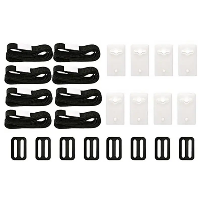 

Solar Cover Reel Strap Kit Reel Attachment Kit and Straps Clips eight Straps With Hoop And Loop Tapes Fastener Plates Buckles