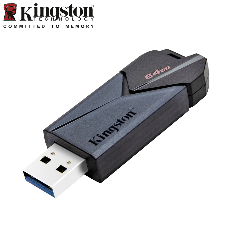 Kingston Original USB Flash Drive 64GB 128GB 256GB USB 3.2 Gen 1 Pen Drive Black DTXOM Flash Pendrive for Computer Memory Stick