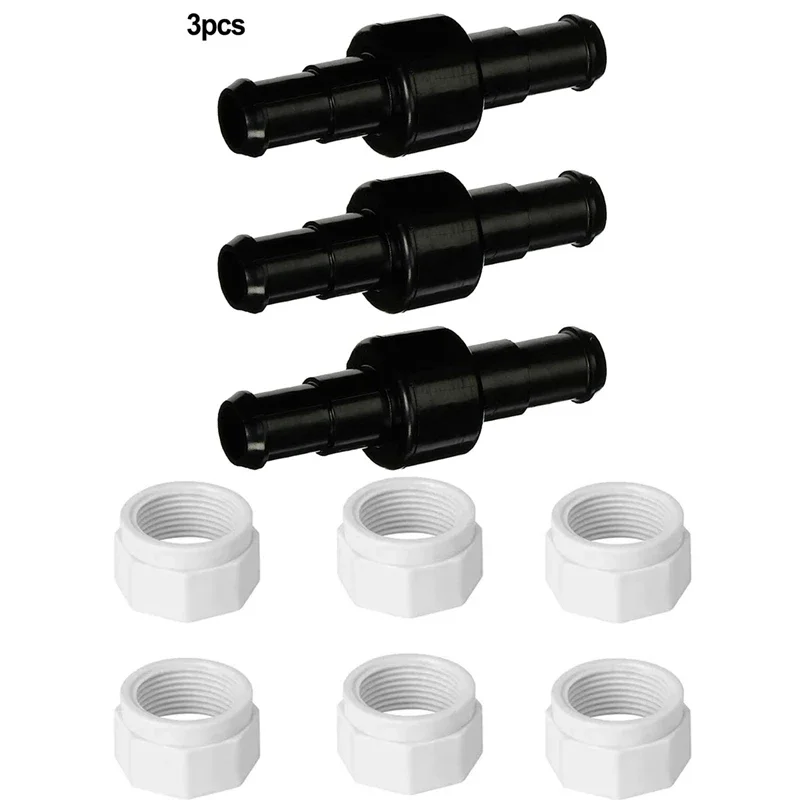 

9pcs/set Pool Cleaner Hose Swivel D20 And Hose Nut D15 Kit Replace Pool Cleaner Accessories For Zodiac Polaris 280 180 380 3900