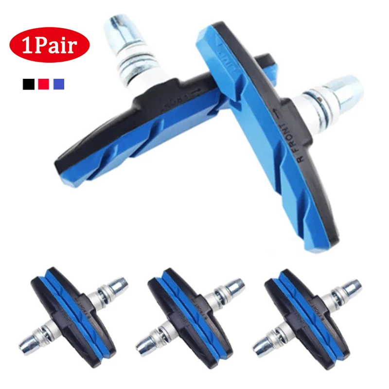 

1 Pairs Durable Bicycle Silent Brake Pads Cycling V Brake Holder Pads Shoes Blocks Rubber Pad For Long-lasting Performance Good