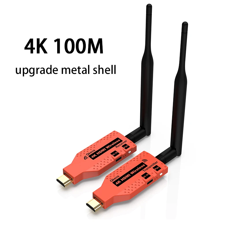4K 100m 무선 HDMI 비디오 송신기 수신기 무선 디스플레이 어댑터 카메라 STB 노트북 PC에서 TV 모니터로 HDMI 연장기
