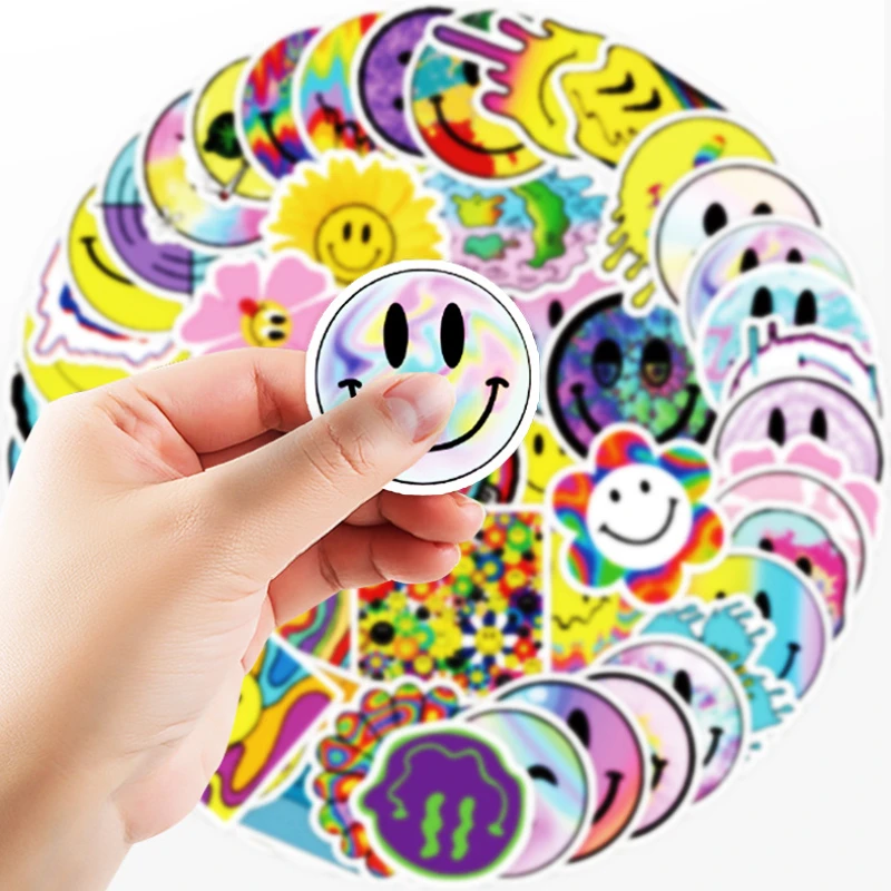 50/100 Sheets Of Cute Stickers Laptop Skateboard Helmet Decoration Graffiti Doodle Waterproof Stickers For Kids Gift