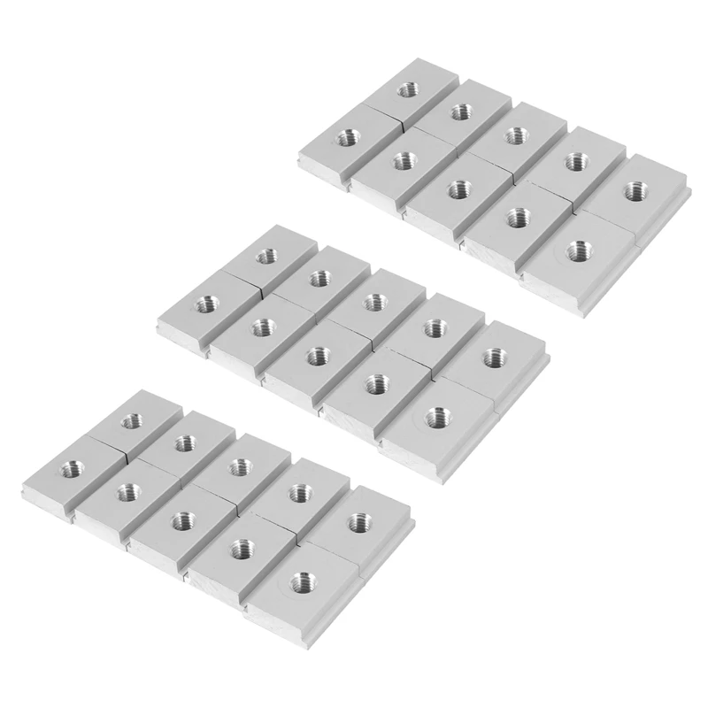 

HOT-M8 T-Track Slider Sliding Nut Aluminum Alloy T Slot Nut For Woodworking Tool Jigs Screw Slot Fastener 30Pcs